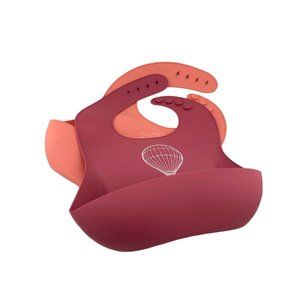 Sweet Child 2‎ Pack Silicone Baby Bibs
